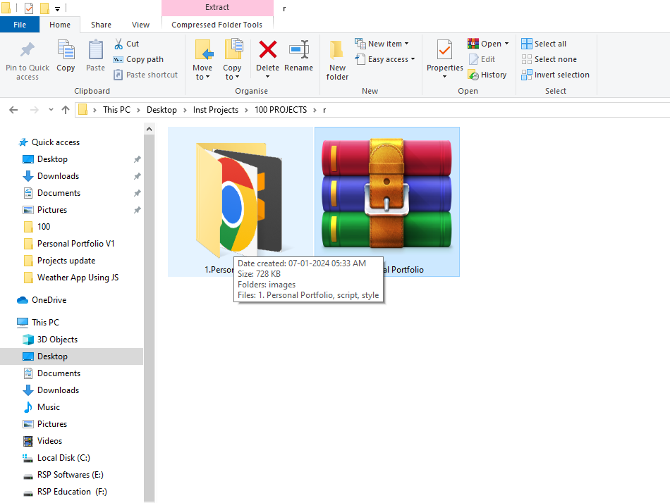Extracting ZIP Files on Computer Extracting ZIP Files on Computer